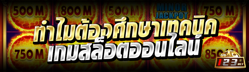 ทำไมต้องศึกษาเทคนิคเกมสล็อตออนไลน์ 